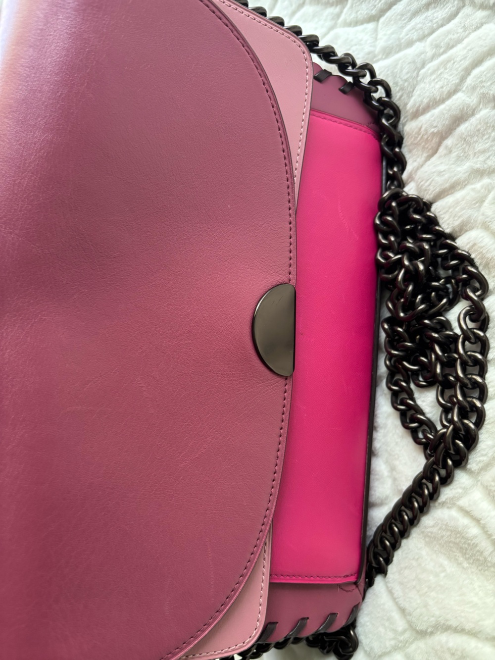 Coach Dreamer Shoulder Bag In Colorblock With Whipstitch NO HANGTAG NO STRAP - Picture 11 of 16